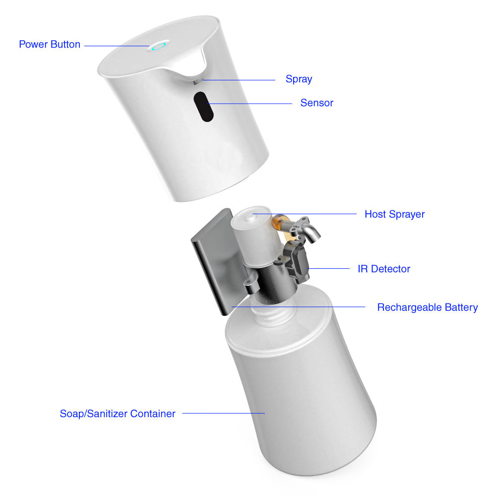 Slinky Automatic Soap & Sanitizer Table Top Dispenser